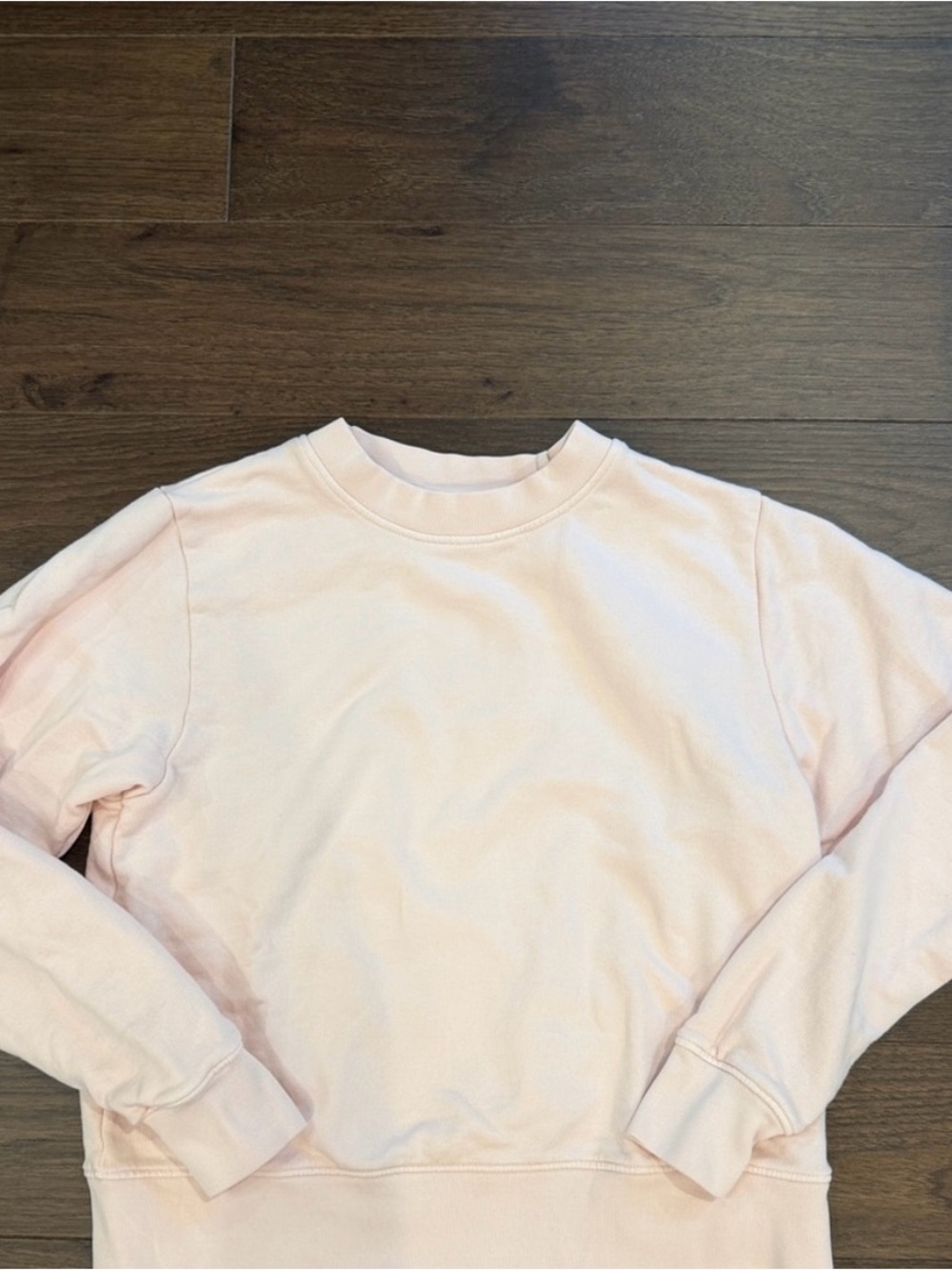 MATE the Label Pale Pink Shrunken Crewneck Sweatshirt